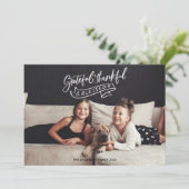 Dankbar Glückwunsch Weihnachts-Weihnachtskarte Einladung (Stehend Vorderseite)