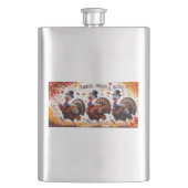 Dankbar Glückwunsch zum Erntedankfest Flachmann (Vorderseite)