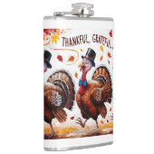 Dankbar Glückwunsch zum Erntedankfest Flachmann (Rechts)