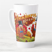 Dankbar Glückwunsch zum Erntedankfest Milchtasse (Linke Ecke)