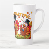 Dankbar Glückwunsch zum Erntedankfest Milchtasse (Rechts)