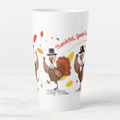 Dankbar Glückwunsch zum Erntedankfest Milchtasse (Vorderseite)