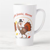 Dankbar Glückwunsch zum Erntedankfest Milchtasse (Rechts)