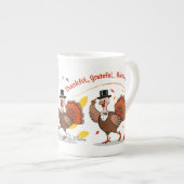 Dankbar Glückwunsch zum Erntedankfest Porzellantasse (Vorderseite Rechts)