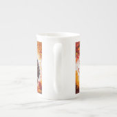 Dankbar Glückwunsch zum Erntedankfest Porzellantasse (Rückseite)