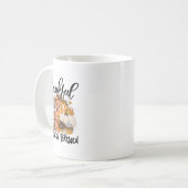 Dankbar Grateful gesegnet Fall Pumpkin Herbst als Kaffeetasse (Vorderseite Links)