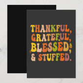 Dankbar Grateful gesegnet & getufft Funny Türkei Einladung (Vorne/Hinten)