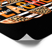 Dankbar Grateful gesegnet Lehrer Erntedank Tee Poster (Ecke)