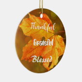 Dankbar Grateful gesegnete Erntedank Ornament (Rechts)