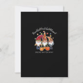 Dankbar Grateful gesegneter Erntedank Fall Gnomes Einladung (Vorderseite)