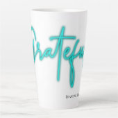 'Dankbar' große Tasse (Vorderseite)