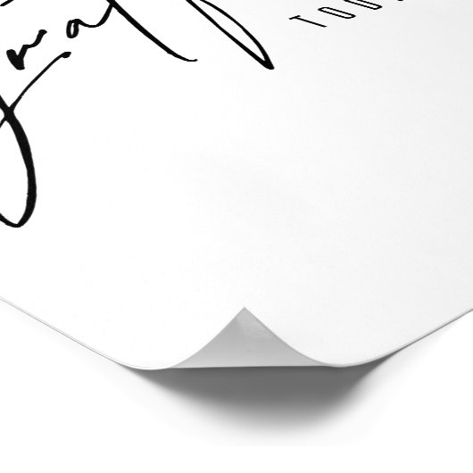 dankbar heute. Poster & Prints (Ecke)