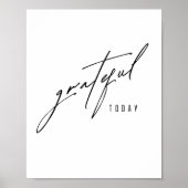 dankbar heute. Poster & Prints (Vorne)