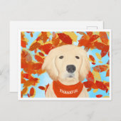 Dankbar - In meine Lebenspostkarte fallen Postkarte (Vorne/Hinten)