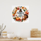 Dankbar jeden Tag Türkei Poster (Küche)