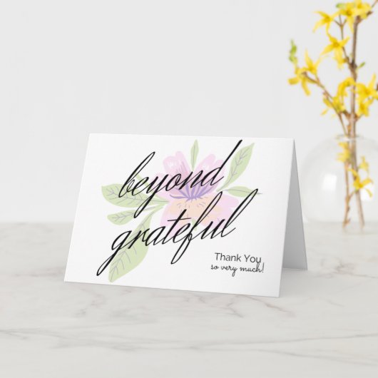 dankbar karte (Gelbe Blume)