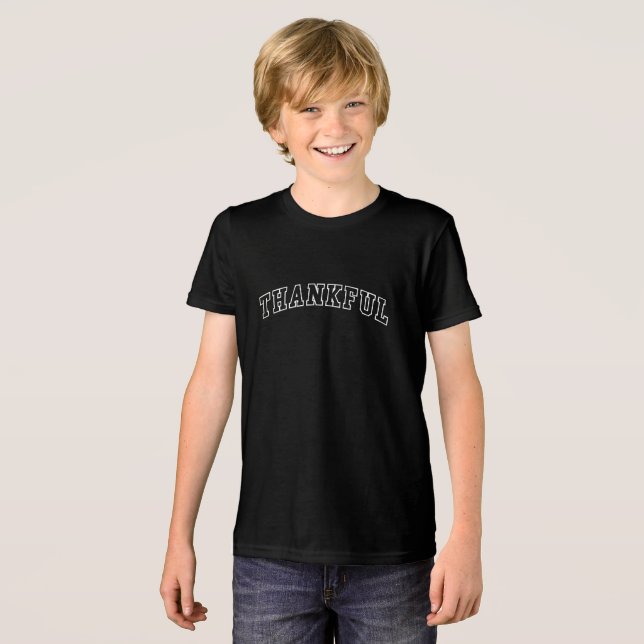 Dankbar - Kinder T - Shirt (Vorderseite voll)