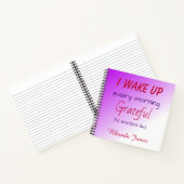 Dankbar Lila Ombre Notizblock (Innenseite)