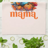 Dankbar Mama Türkei und Herbst Blätter Geschirrtuch (Gefaltet)