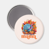 Dankbar Mama Türkei und Herbst Blätter Magnet (Vorderseite/Rückseite)