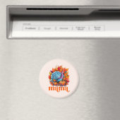 Dankbar Mama Türkei und Herbst Blätter Magnet (In Situ (Geschirrspüler))