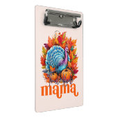 Dankbar Mama Türkei und Herbst Blätter Mini Klemmbrett (Schrägansicht)