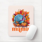Dankbar Mama Türkei und Herbst Blätter Mousepad (Mit Mouse)