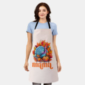 Dankbar Mama Türkei und Herbst Blätter Schürze (Getragen)