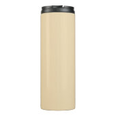 Dankbar mit Wärme und Glück Thermosbecher (Rückseite)