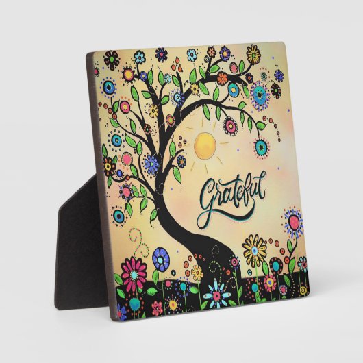 Dankbar (Originaldesign) Fotoplatte (Vorderseite)