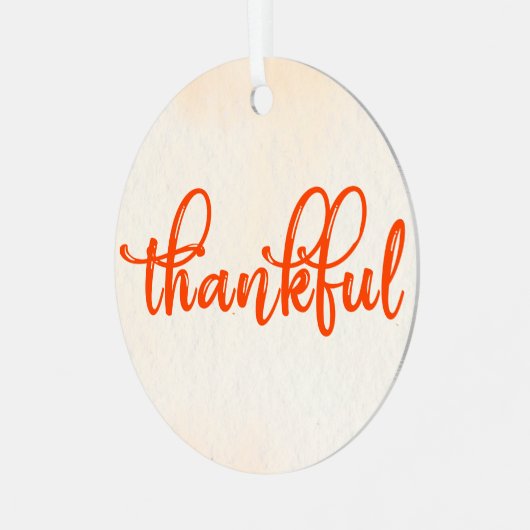 dankbar ornament aus metall (Vorderseite links)