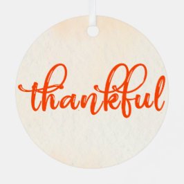 dankbar ornament aus metall