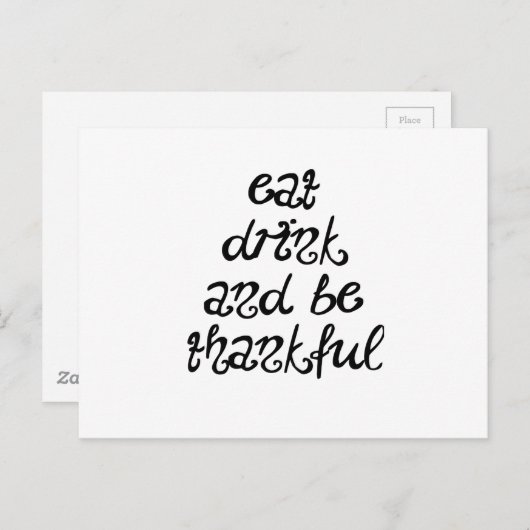 dankbar postkarte (Vorne/Hinten)