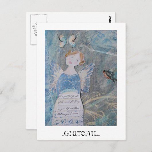 dankbar postkarte (Vorne/Hinten)