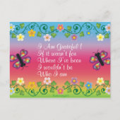 dankbar postkarte (Vorderseite)