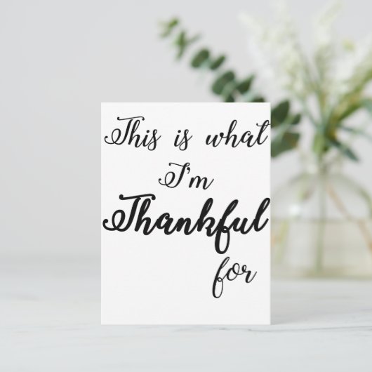 dankbar postkarte (Stehend Vorderseite)