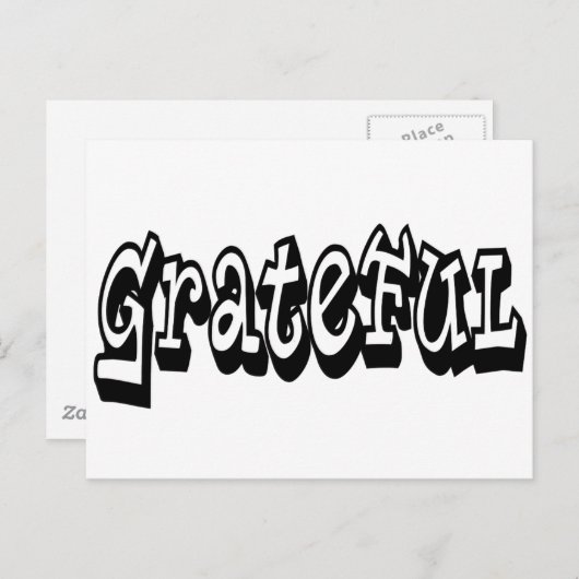 dankbar postkarte (Vorne/Hinten)