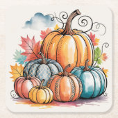 dankbar rechteckiger pappuntersetzer (Vorderseite)