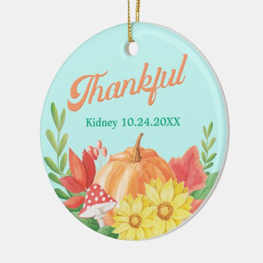 Dankbar Retro Vibes Transplantation Custom Keramik Ornament (Links)