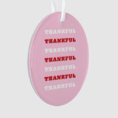 Dankbar, rosa Kunst Ornament (Vorderseite)
