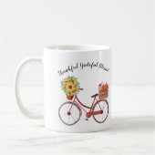 Dankbar rustikales Fahrrad Kaffeetasse (Links)