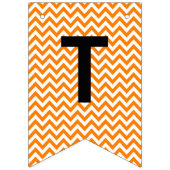 Dankbar und dankbar Orange Zickzack - Jagdfahnen Wimpelkette (Erste Fahne)