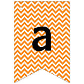 Dankbar und dankbar Orange Zickzack - Jagdfahnen Wimpelkette (Dritte Fahne)