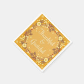 Dankbar und dankbar serviette (Ecke)