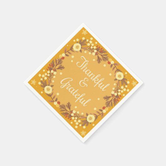 Dankbar und dankbar serviette (Ecke)