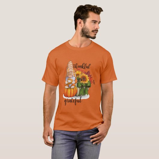 Dankbar und dankbar T-Shirt (Vorne ganz)