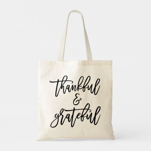 Dankbar und dankbar tragetasche (Rückseite)