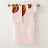 Dankbar und gesegnet Autumn Pumpkin Badhandtuch Set (Insitu)