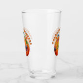 Dankbar und gesegnet Autumn Pumpkin Glas (Links)