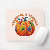 Dankbar und gesegnet Autumn Pumpkin Mousepad (Mit Mouse)